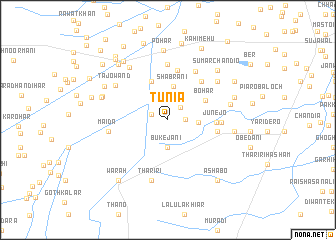 map of Tunia