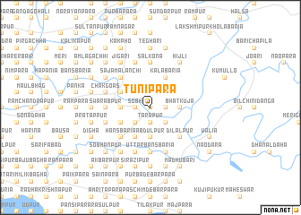 map of Tunipāra
