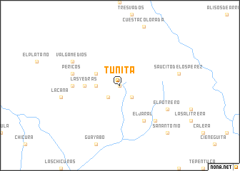 map of Tunita