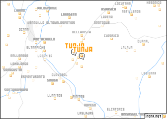 map of Tunja