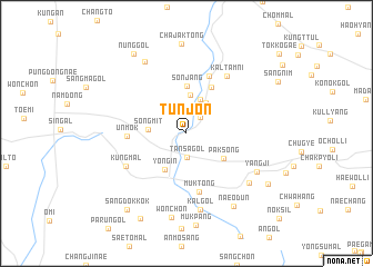 map of Tunjŏn