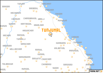 map of Tunju-mal