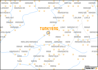 map of Tun-kyeng