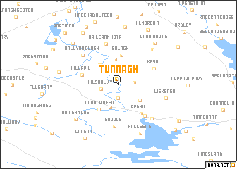 map of Tunnagh