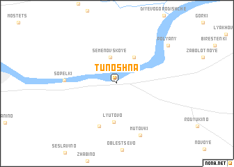 map of Tunoshna
