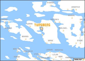 map of Tunsberg