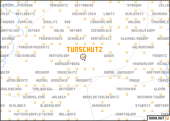 map of Tünschütz