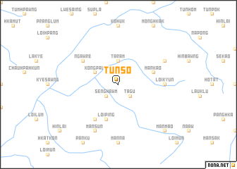 map of Tunso