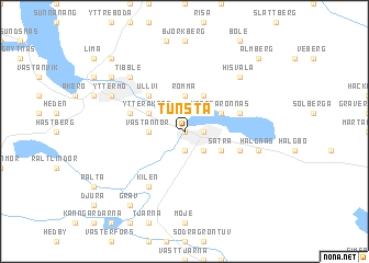 map of Tunsta