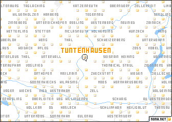 map of Tuntenhausen