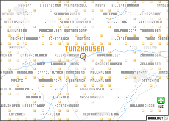 map of Tünzhausen
