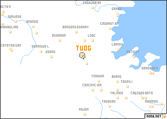 map of Tuog