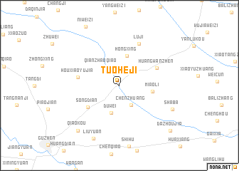 map of Tuoheji