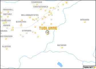 map of Tuolumne