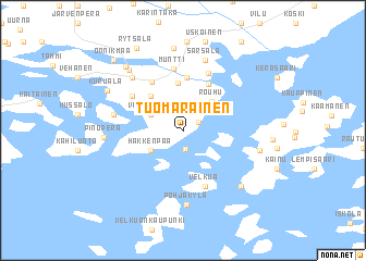 map of Tuomarainen