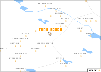map of Tuomivaara