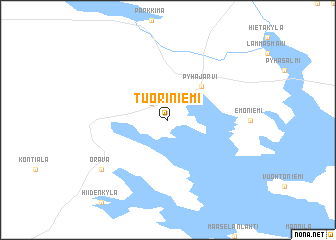 map of Tuoriniemi
