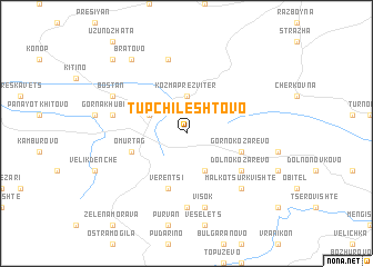 map of Tŭpchileshtovo