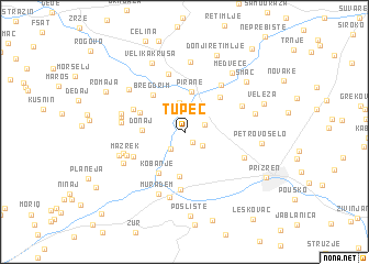 map of Tupec