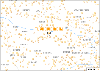 map of Tupkovići Donji