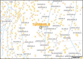 map of Turābwāla