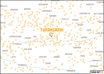 map of Turāh Garhi