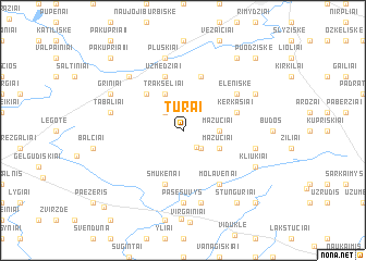 map of Tūrai