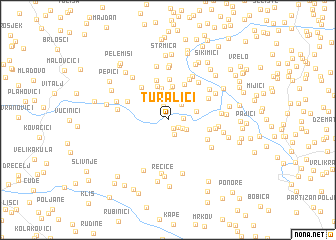 map of Turalići