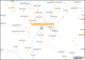 map of (( Turan i Sipërme ))