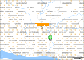 map of Turāpur