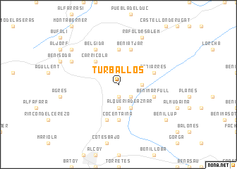 map of Turballos