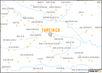 map of Turčišće