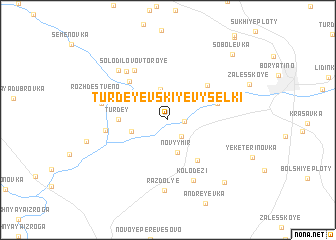 map of Turdeyevskiye Vyselki