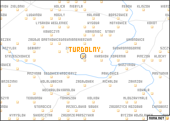 map of Tur Dolny