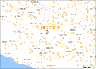 map of Turića Staje