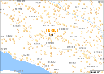 map of Turići
