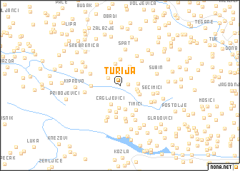 map of Turija