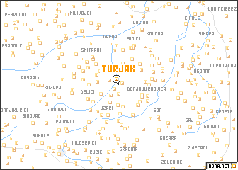 map of Turjak