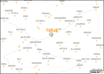 map of Türje