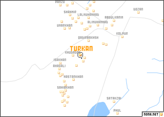 map of Tūrkān