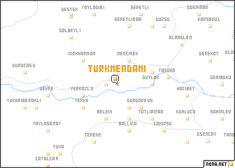 map of Türkmendamı