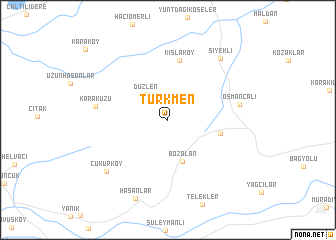 map of Türkmen