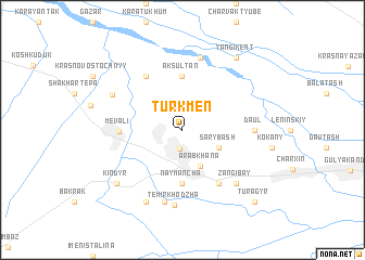 map of Turkmen