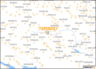 map of Turkovići