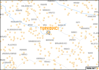 map of Turkovići