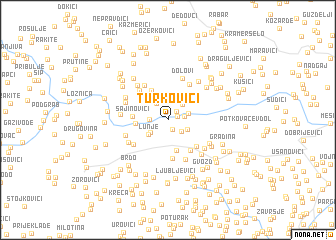 map of Turkovići