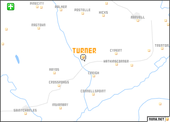 map of Turner