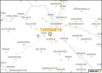 map of Tŭrnovets