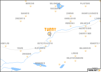 map of Turny