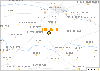 map of Turosna